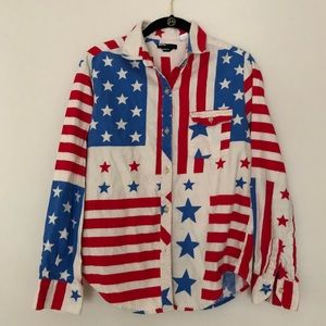 BDG American Flag Flannel